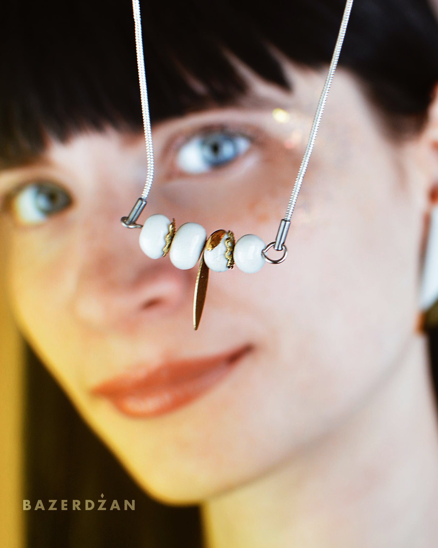 Porcelain Necklace "Lim" by Tekne