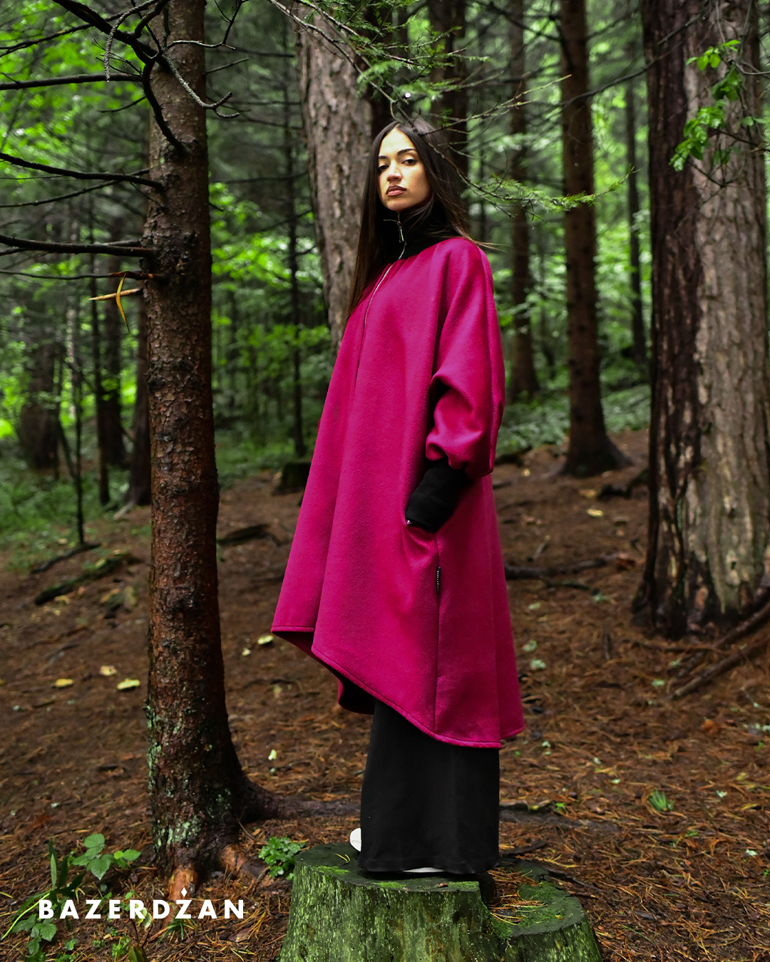 Swan Jacket Burgundy