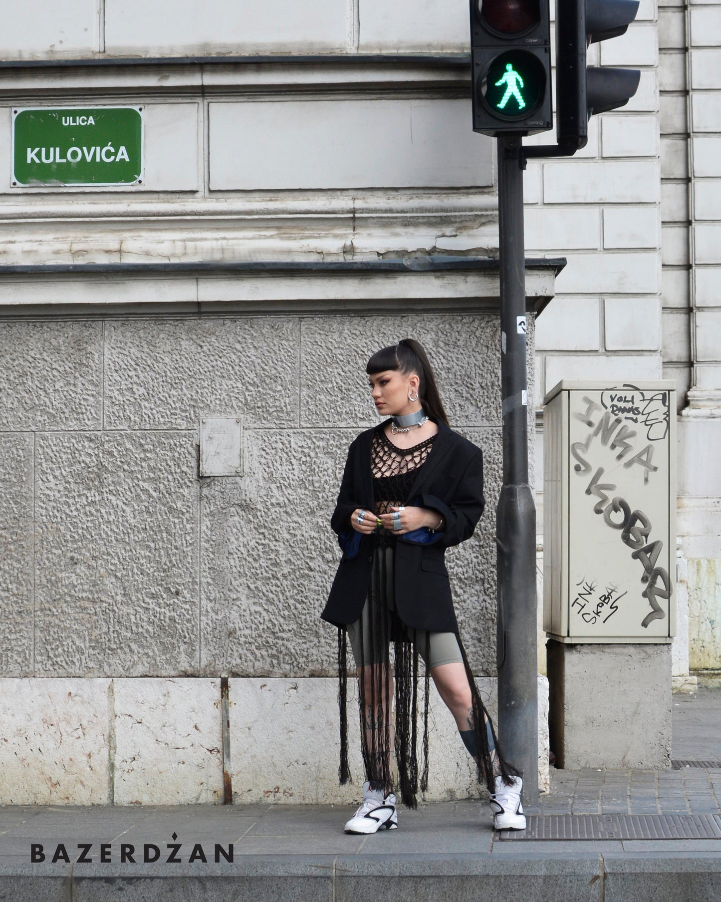 Knitted Linen Top - Black by Bazerdzan Wear