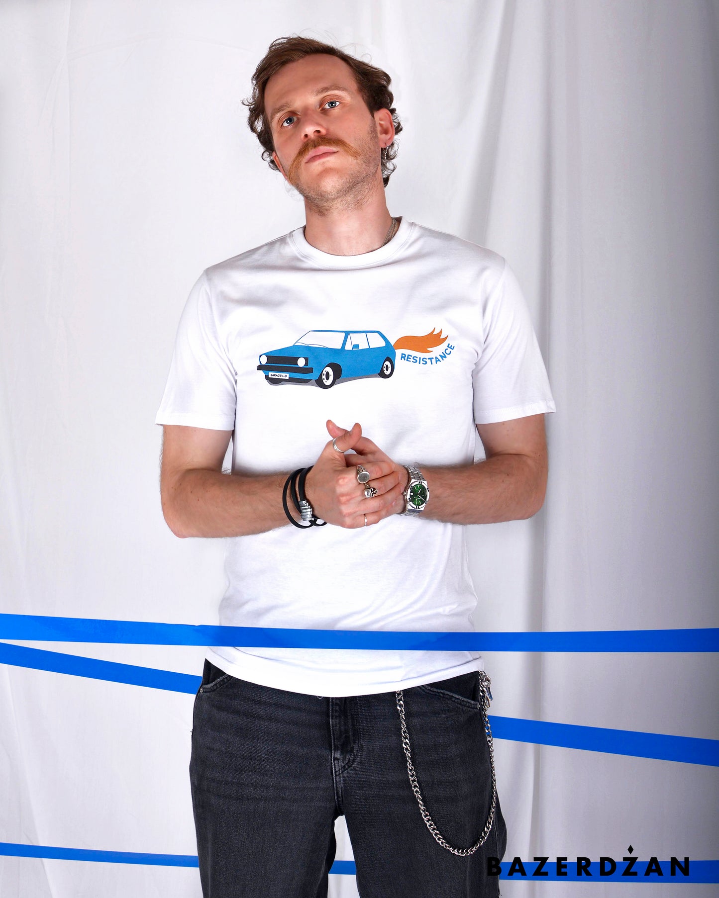 T-shirt Golf I - White by Bazerdzan Wear