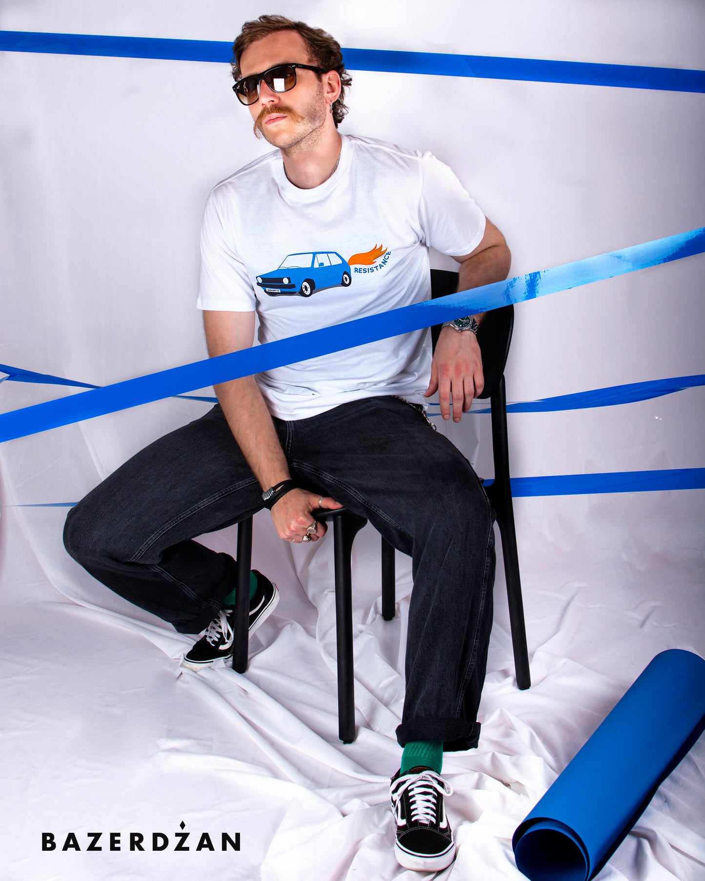 T-shirt Golf I - White by Bazerdzan Wear