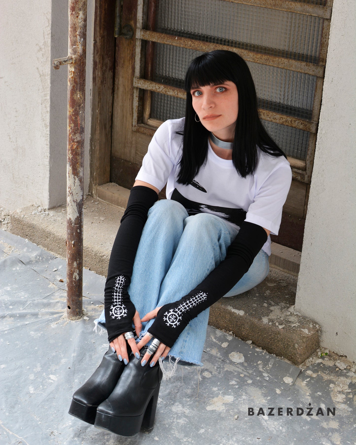 Gloves With Traditional Bosnian Tattoos by Bazerdzan x Ina Čano