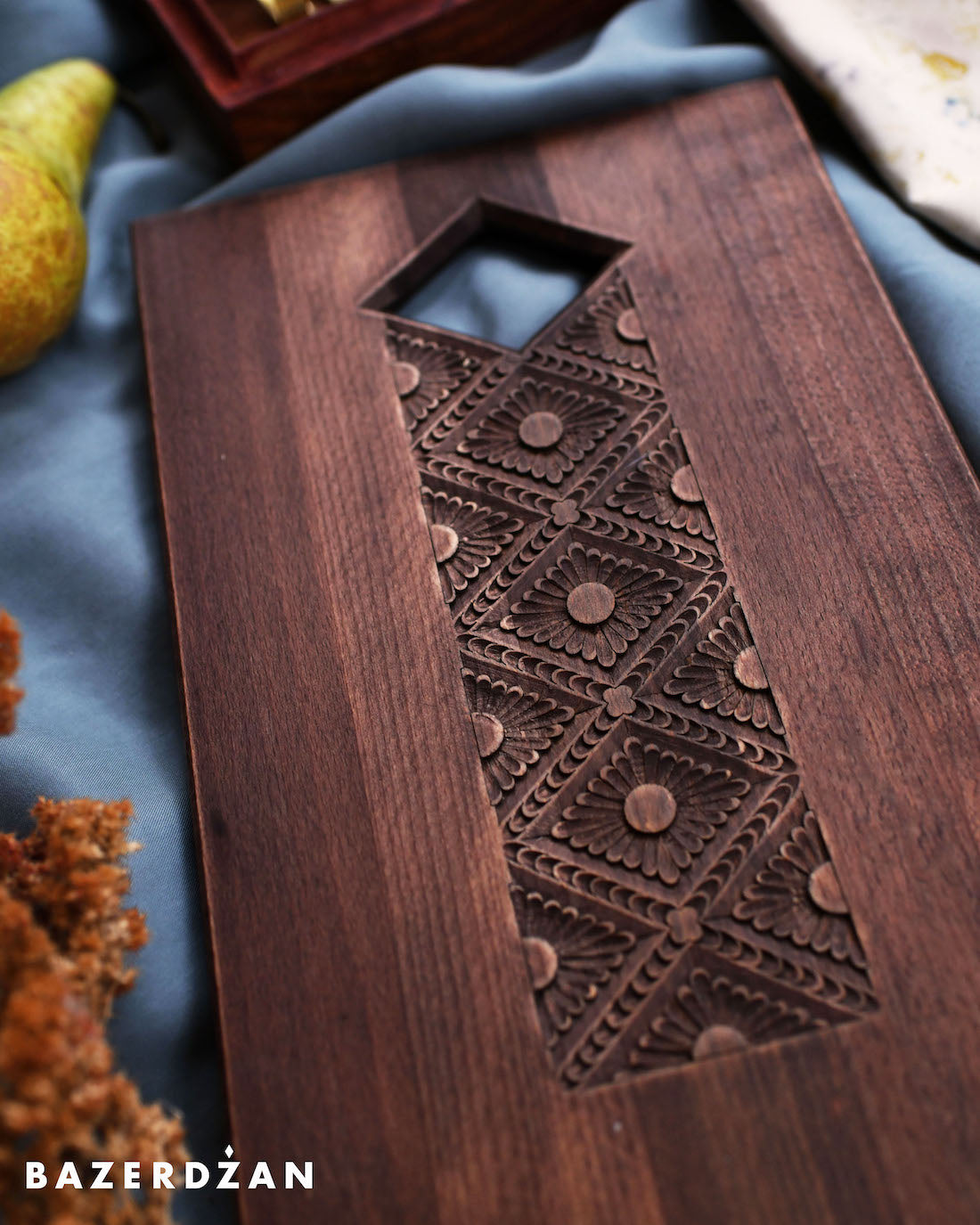 Hand Carved Wooden Board Elmas by Civilisation