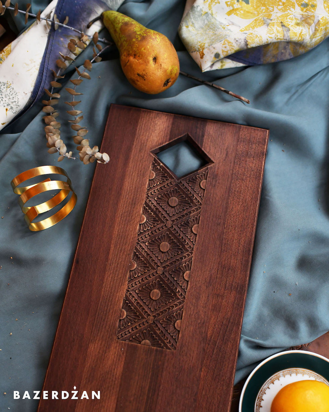 Hand Carved Wooden Board Elmas by Civilisation