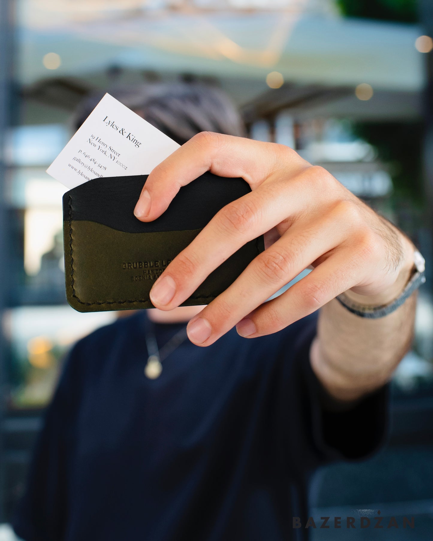 Leather Horizontal Card-Holder - by Grubble