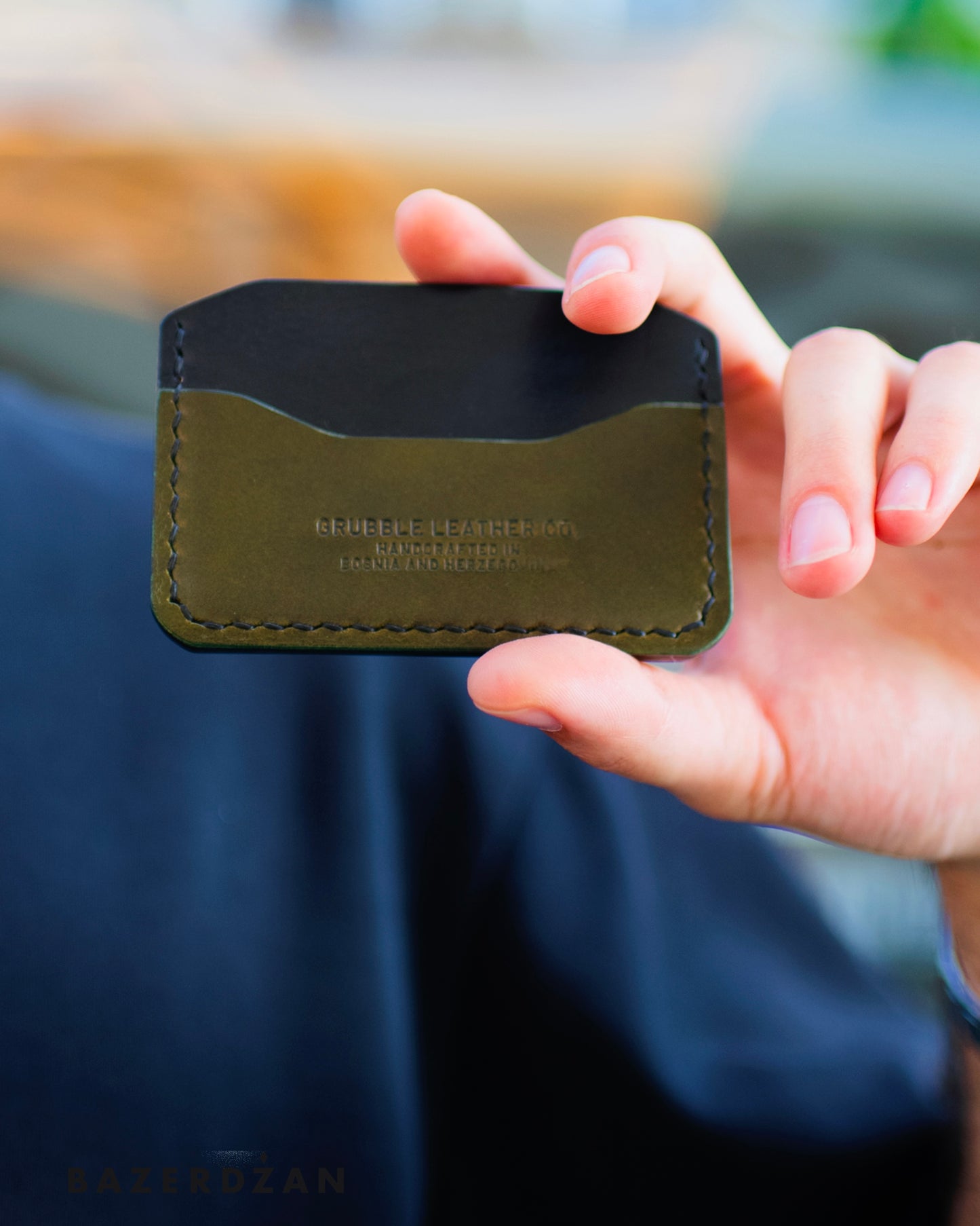 Leather Horizontal Card-Holder - by Grubble