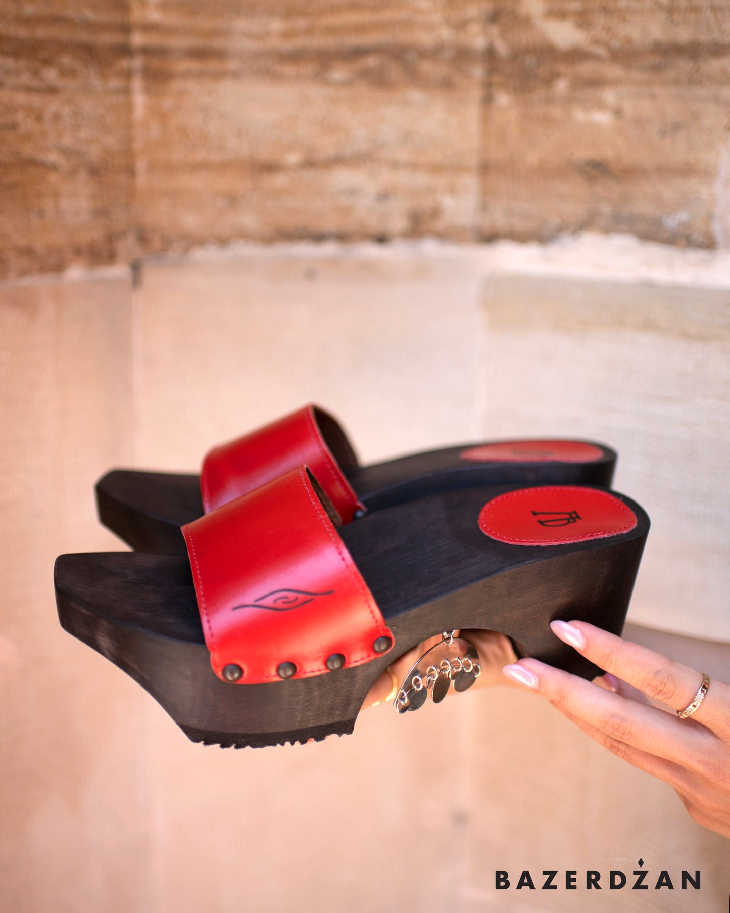 Wooden Sandals (Nanule) With Bells