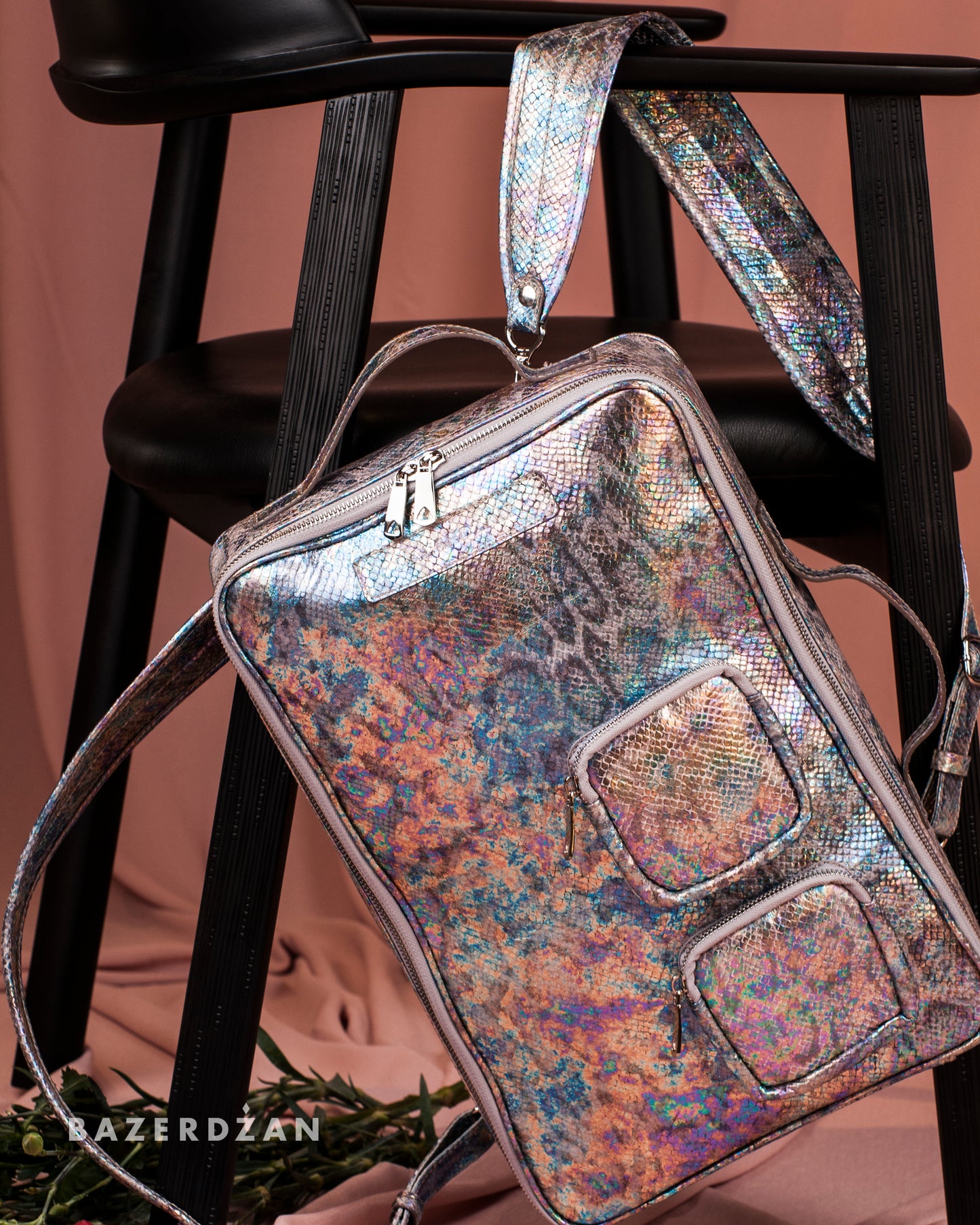 Unisex Leather Backpack/Bag Radiance by Bazerdzan