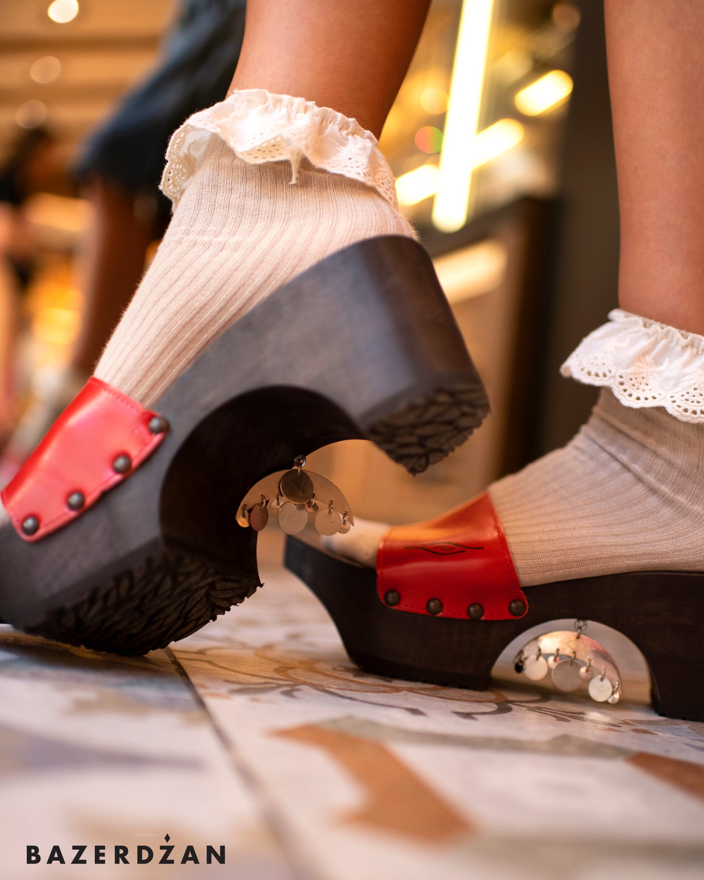Wooden Sandals (Nanule) With Bells
