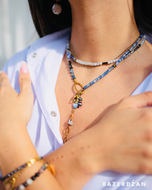 Long Stone Necklace by Bazerdzan x Nayda Jewelry