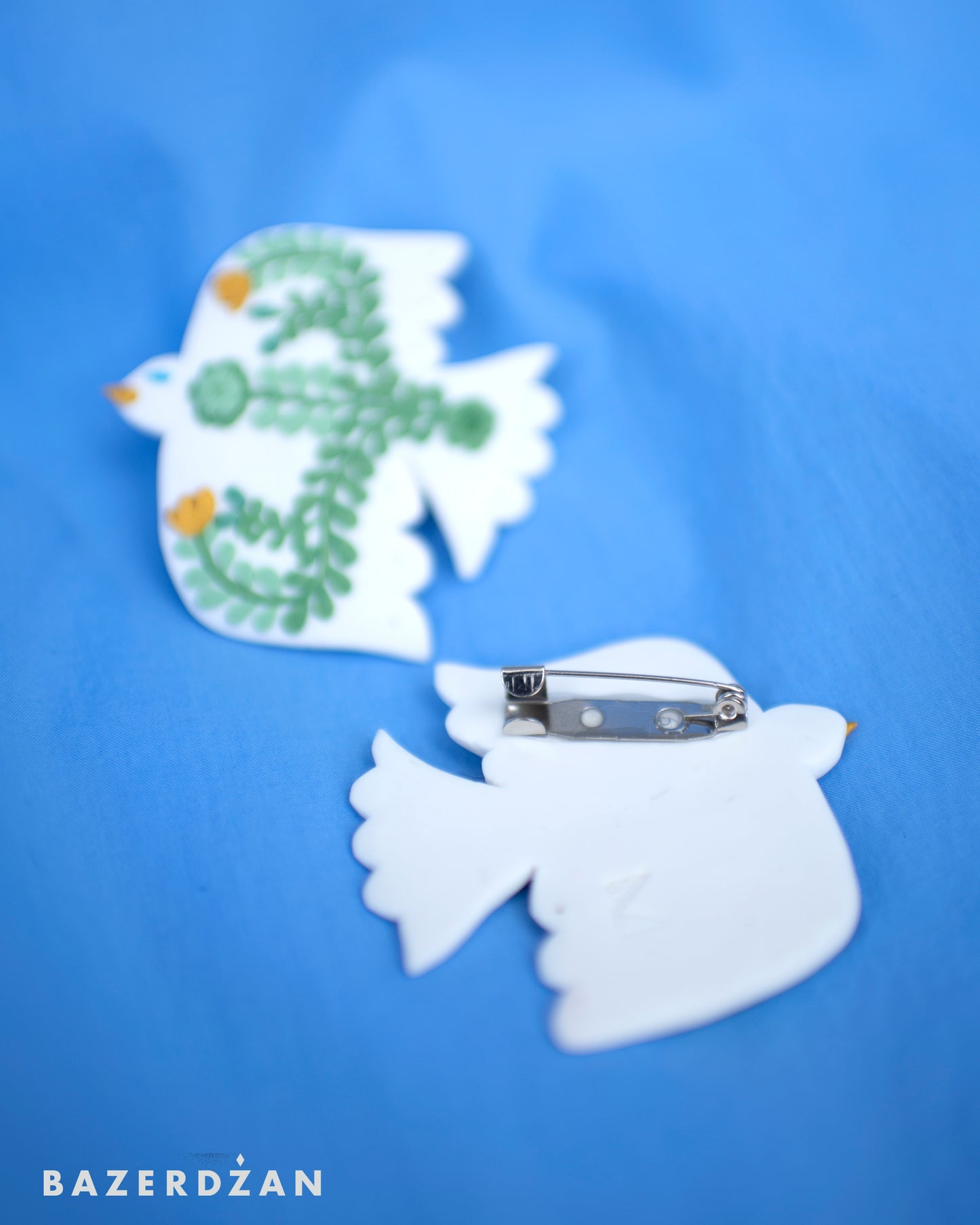 "The Dove of Peace" Handmade Brooch by Kotka x Bazerdzan