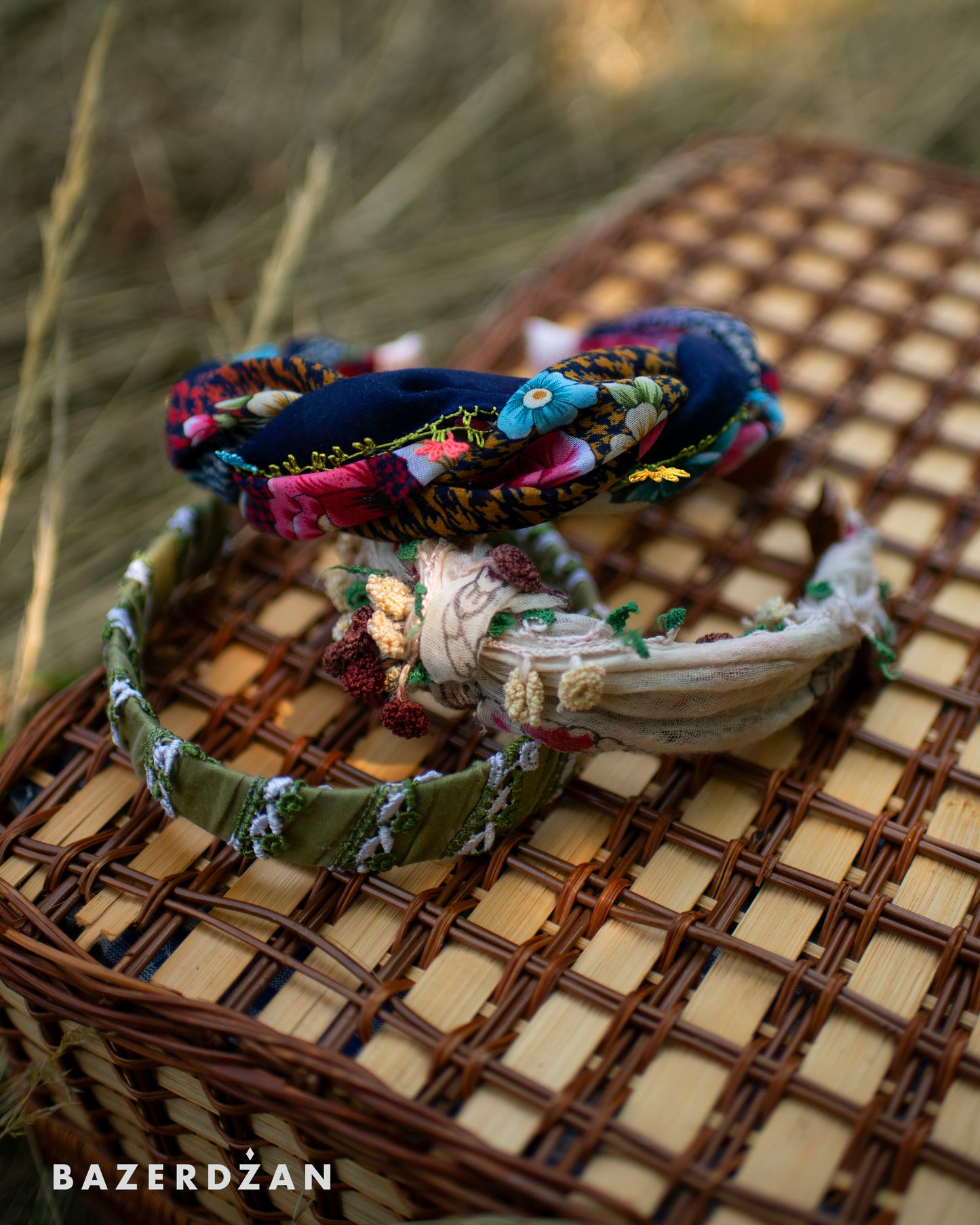 Thin floral headband