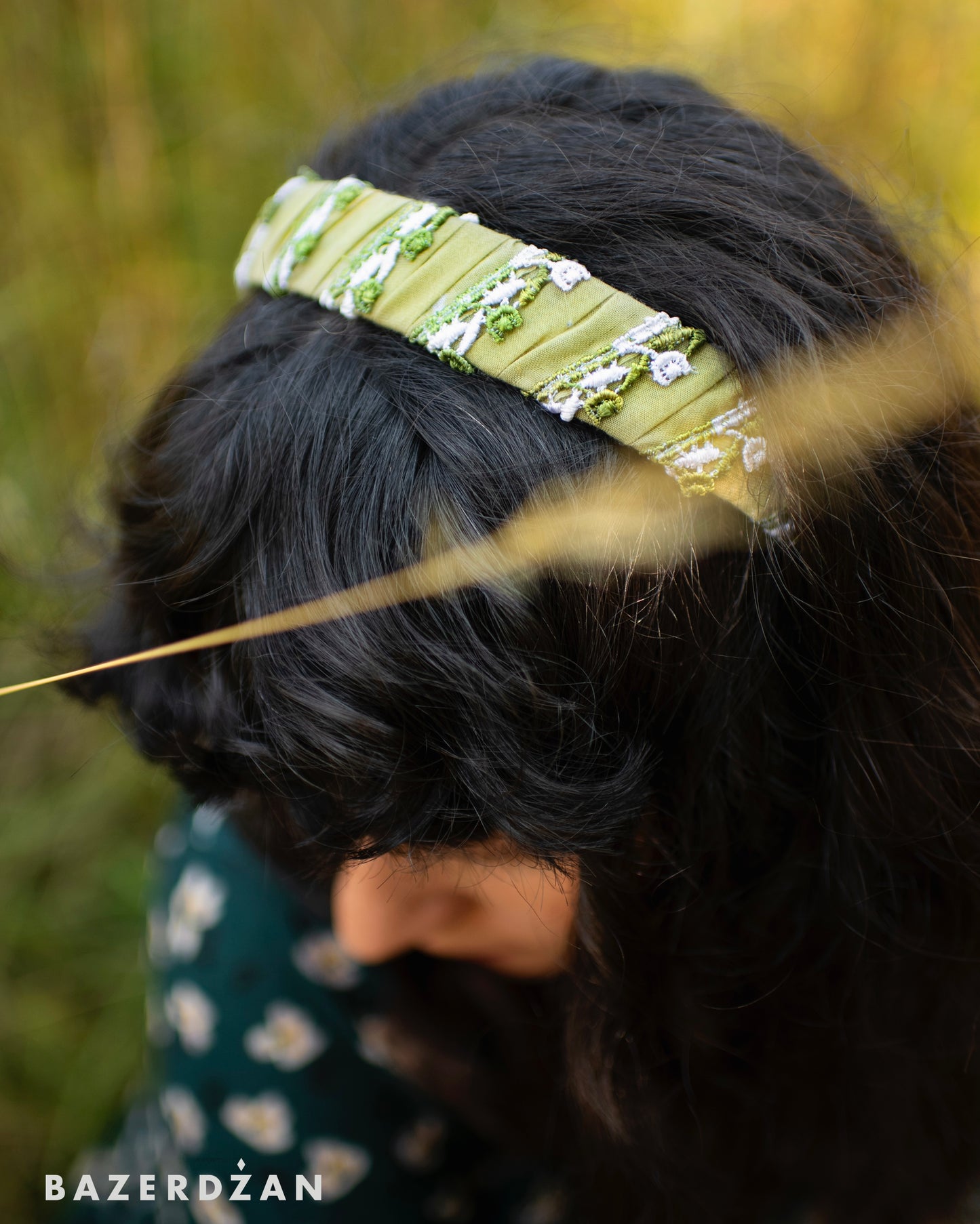 Thin floral headband