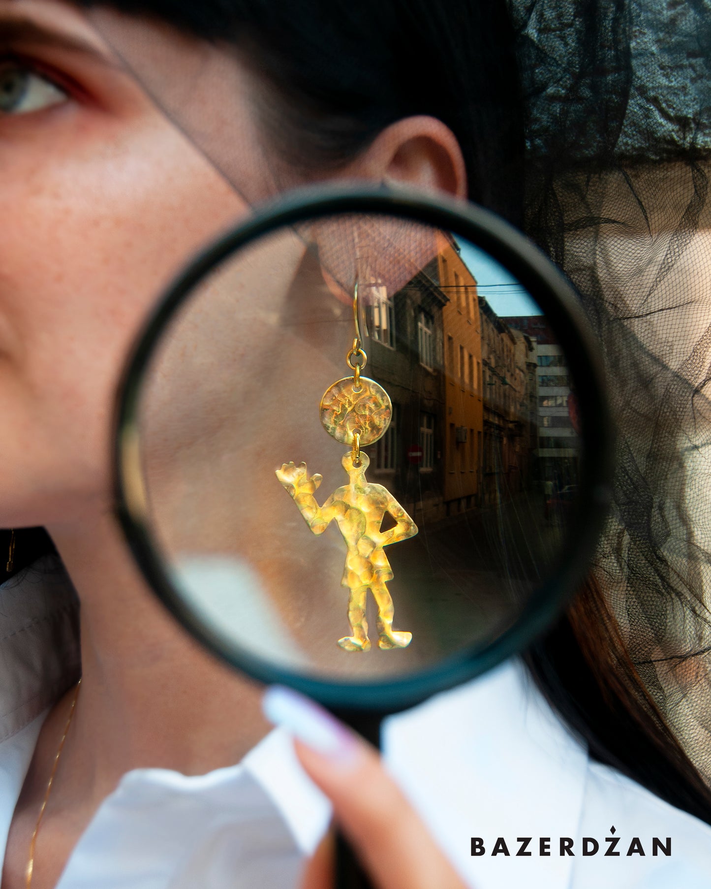 Handmade Earrings Stećak-Radimlja by Bazerdzan x Natasha Rubis