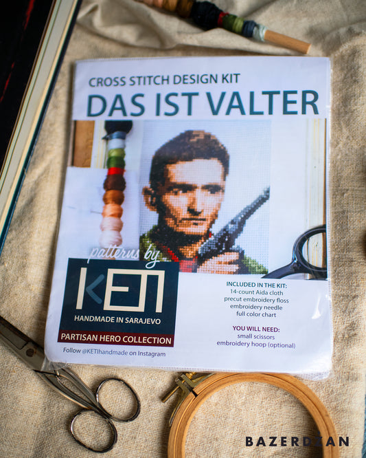 Keti Cross Stitch Design Kit - Das ist Valter, by Keti Handmade