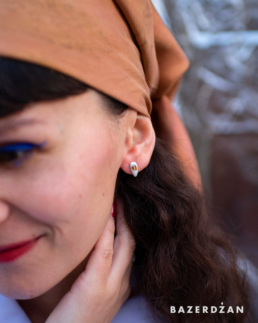 Mini Ceramic Earrings - Bazerdzan