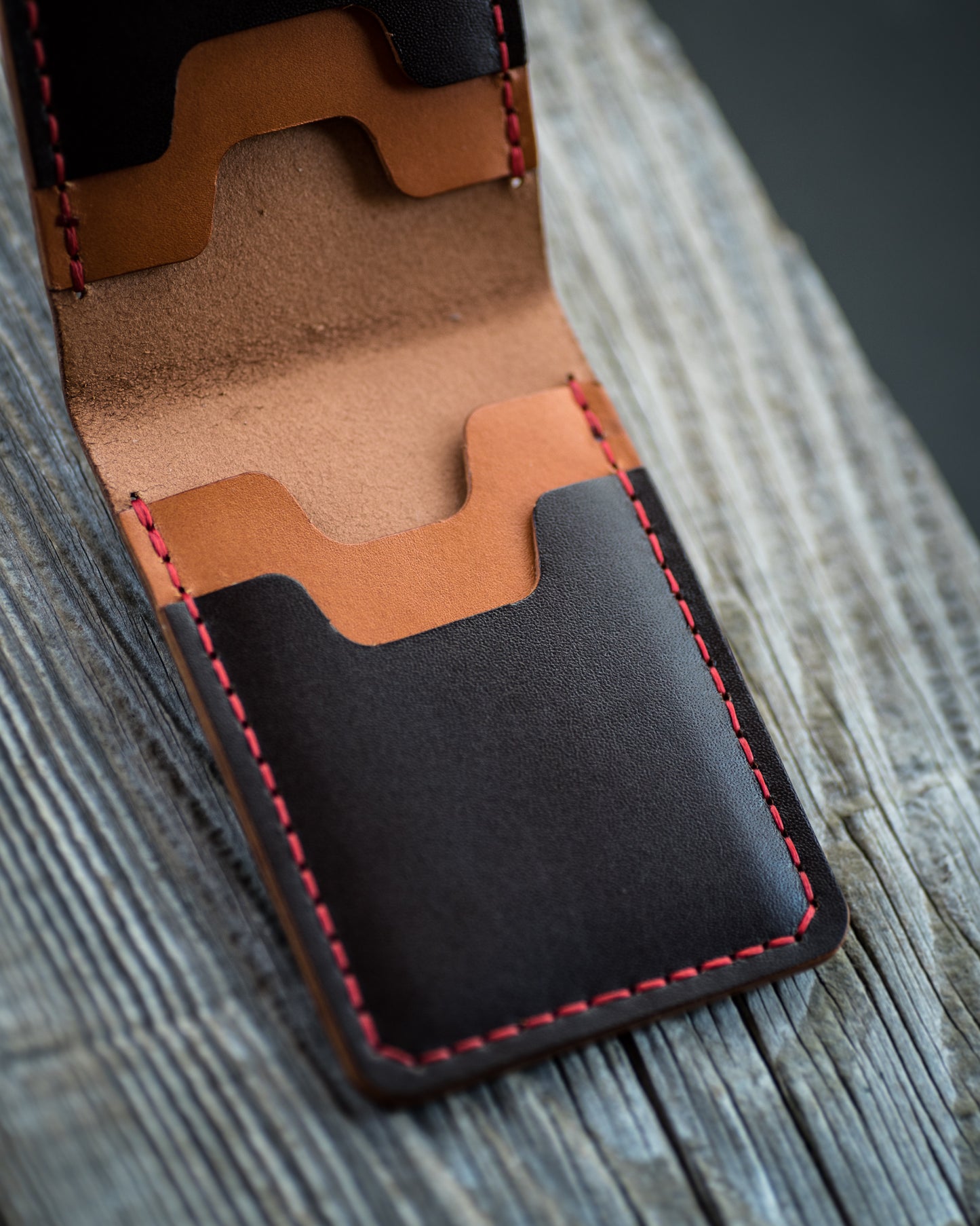 Leather Wallet - Dark Brown by Grubble