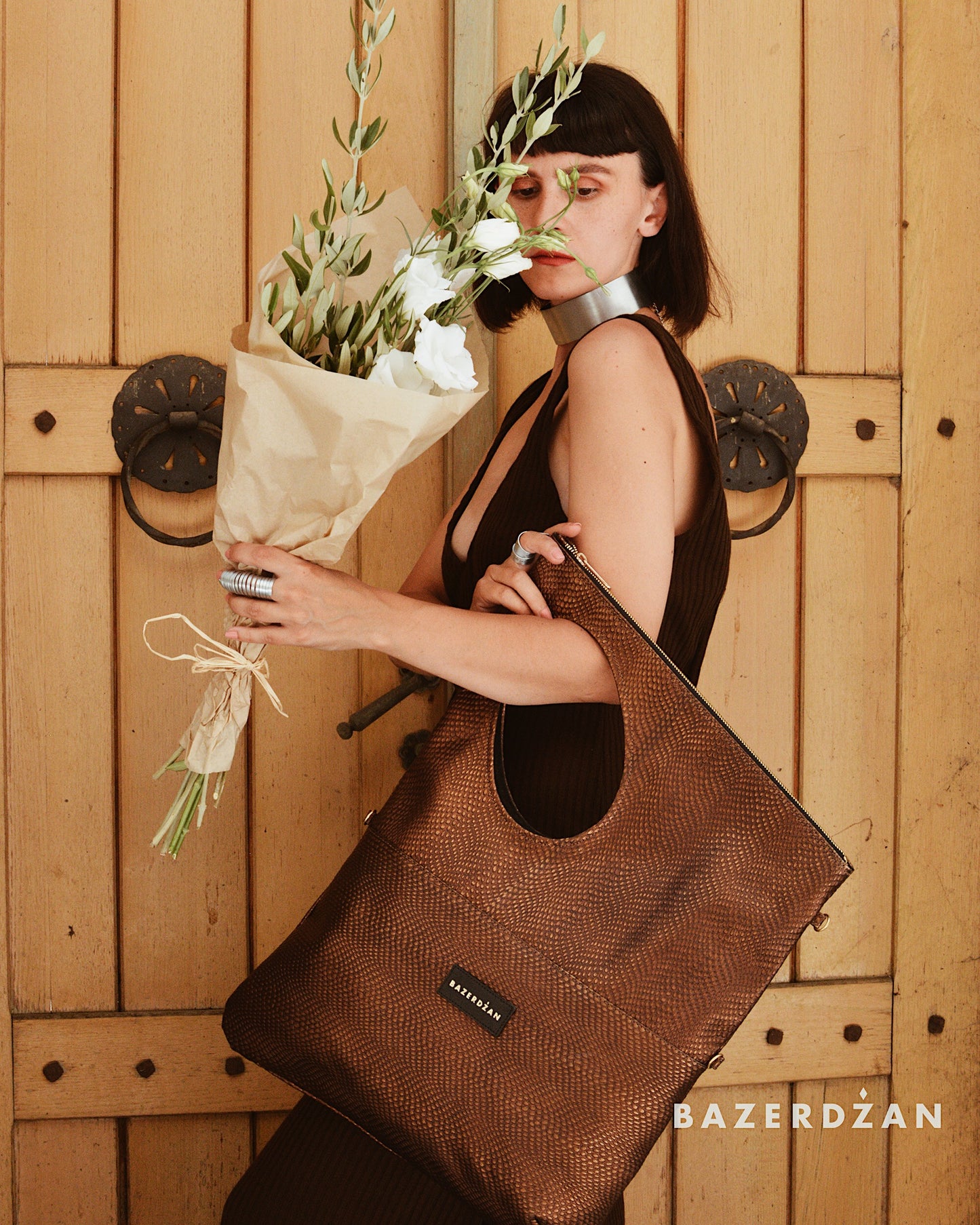 Leather Baklava Bag - Bazerdzan