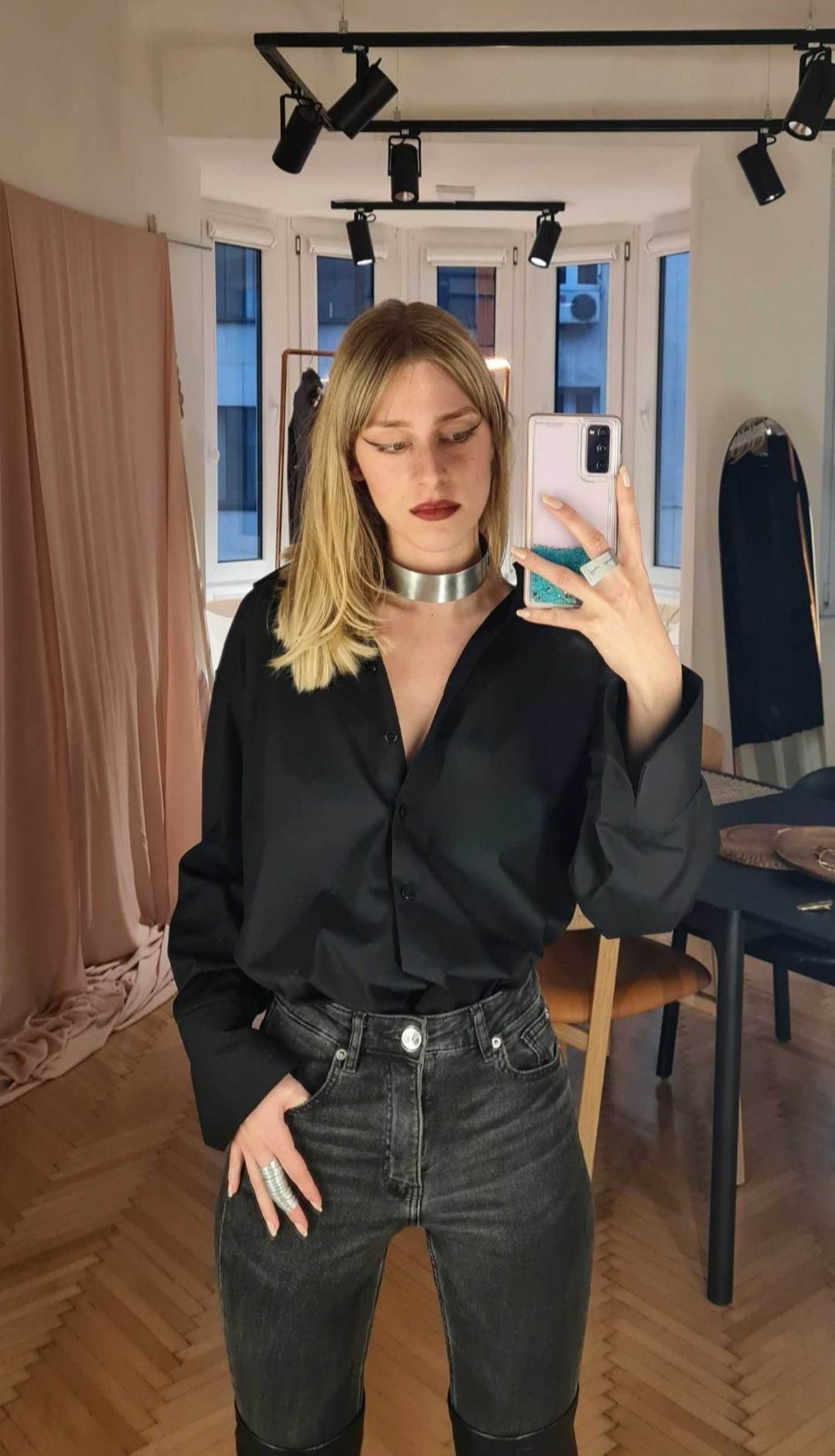 Open Back Blouse