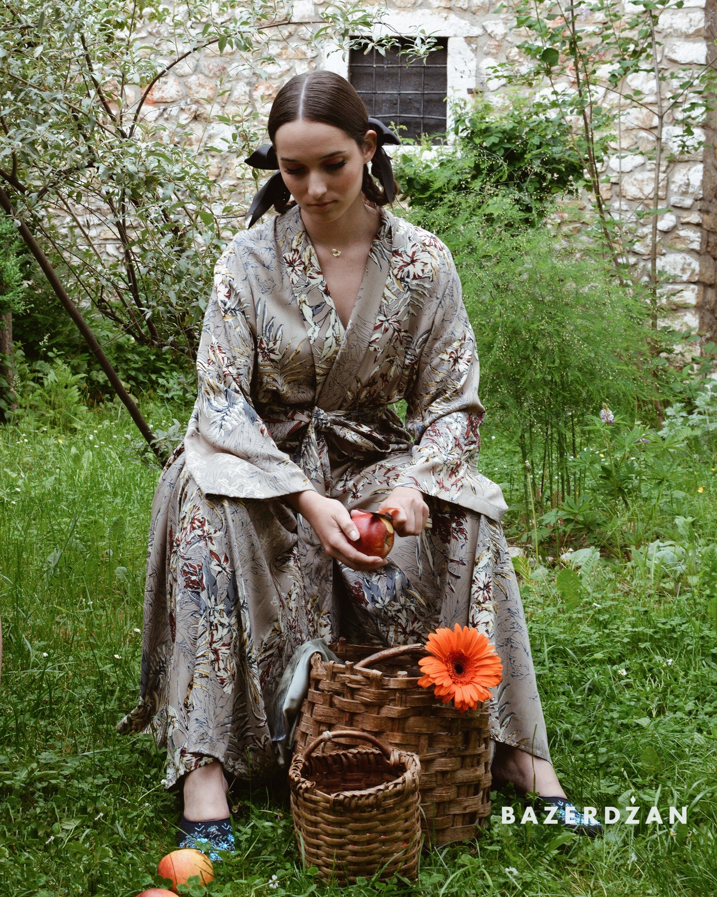 Floral Cardigan by Bazerdzan Wear
