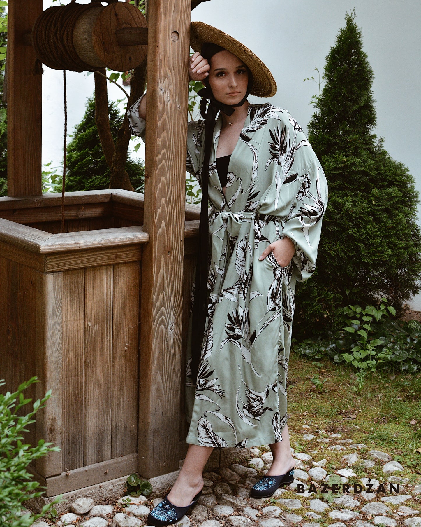 Floral Cardigan by Bazerdzan Wear