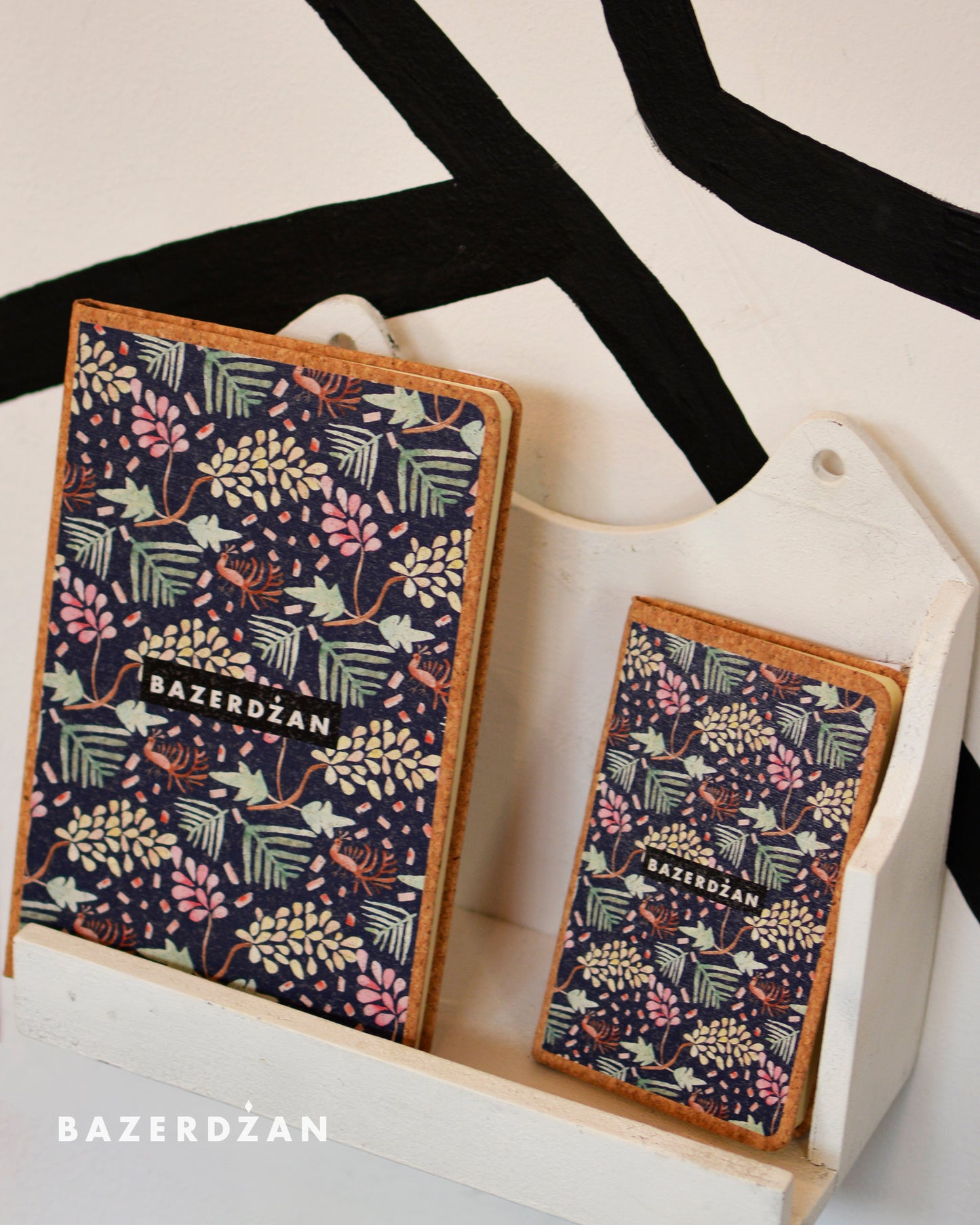 "Traditional Bosnian embroidery" Notebook, (Cork) - Bazerdzan