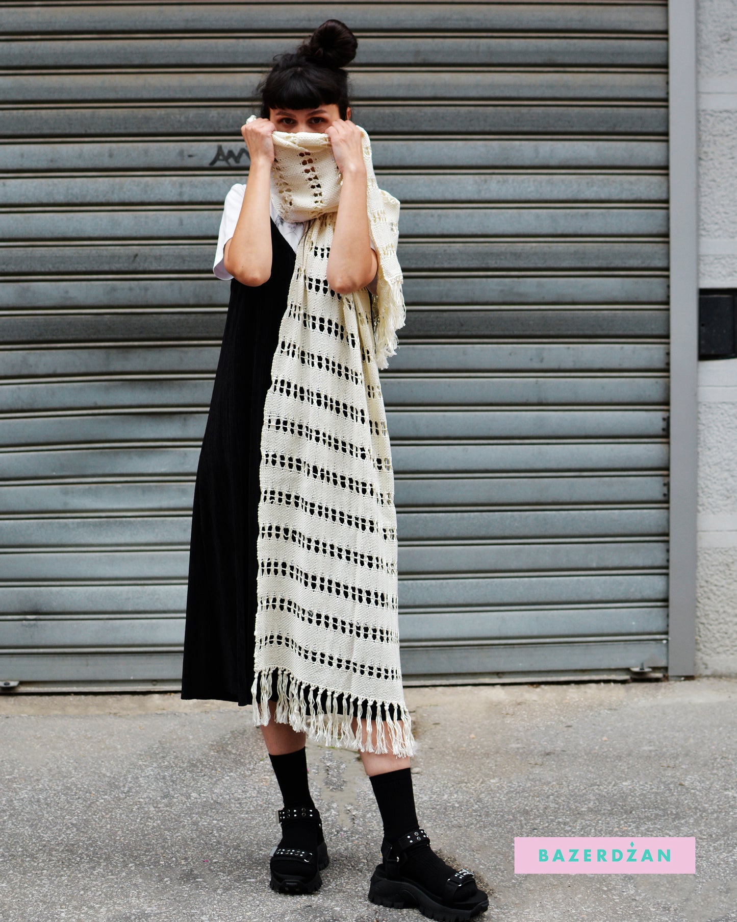 Cotton and Silk Hand Woved Summer Scarves, by Bogda rukotvorine - Bazerdzan