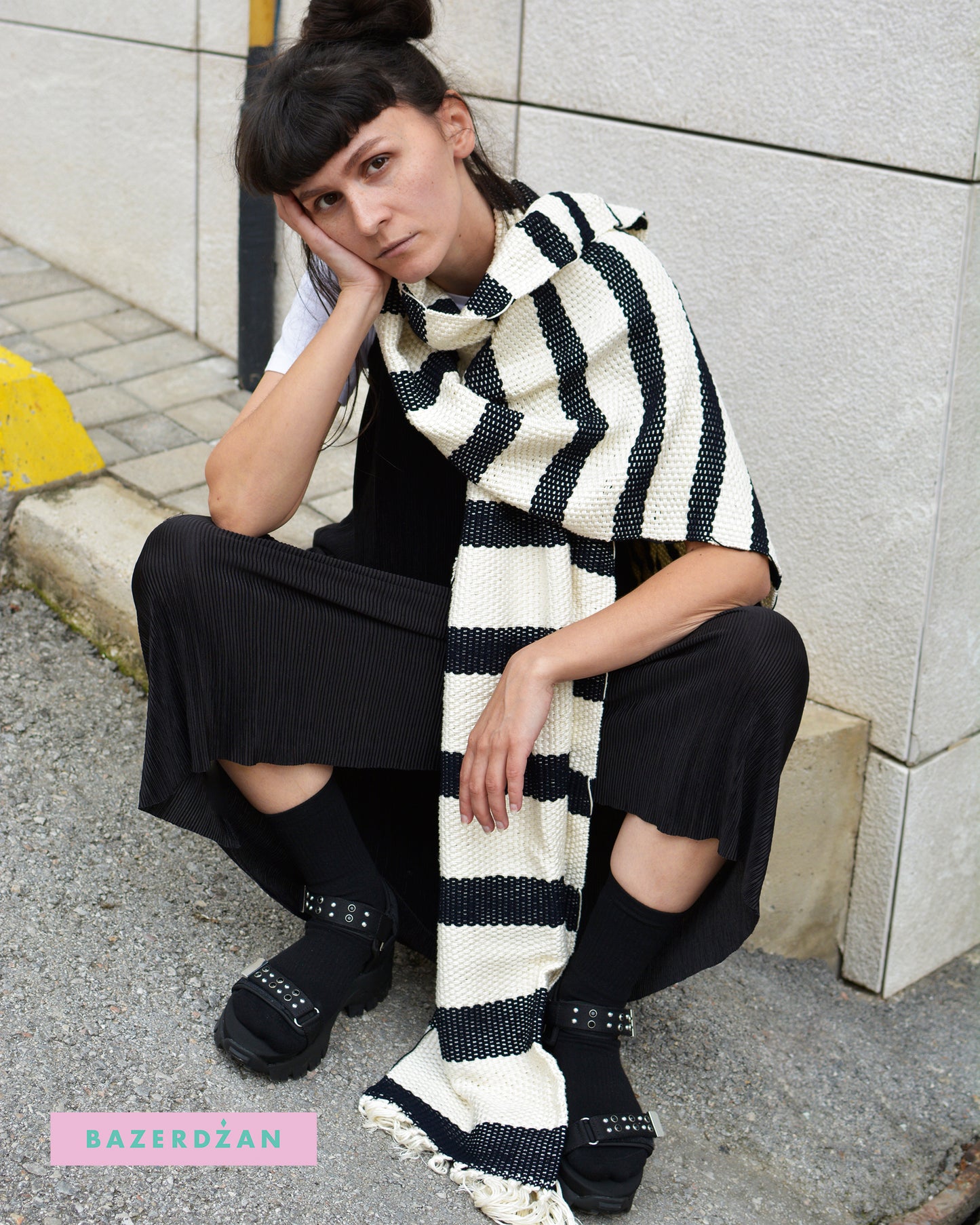 Cotton and Silk Hand Woved Summer Scarves, by Bogda rukotvorine - Bazerdzan
