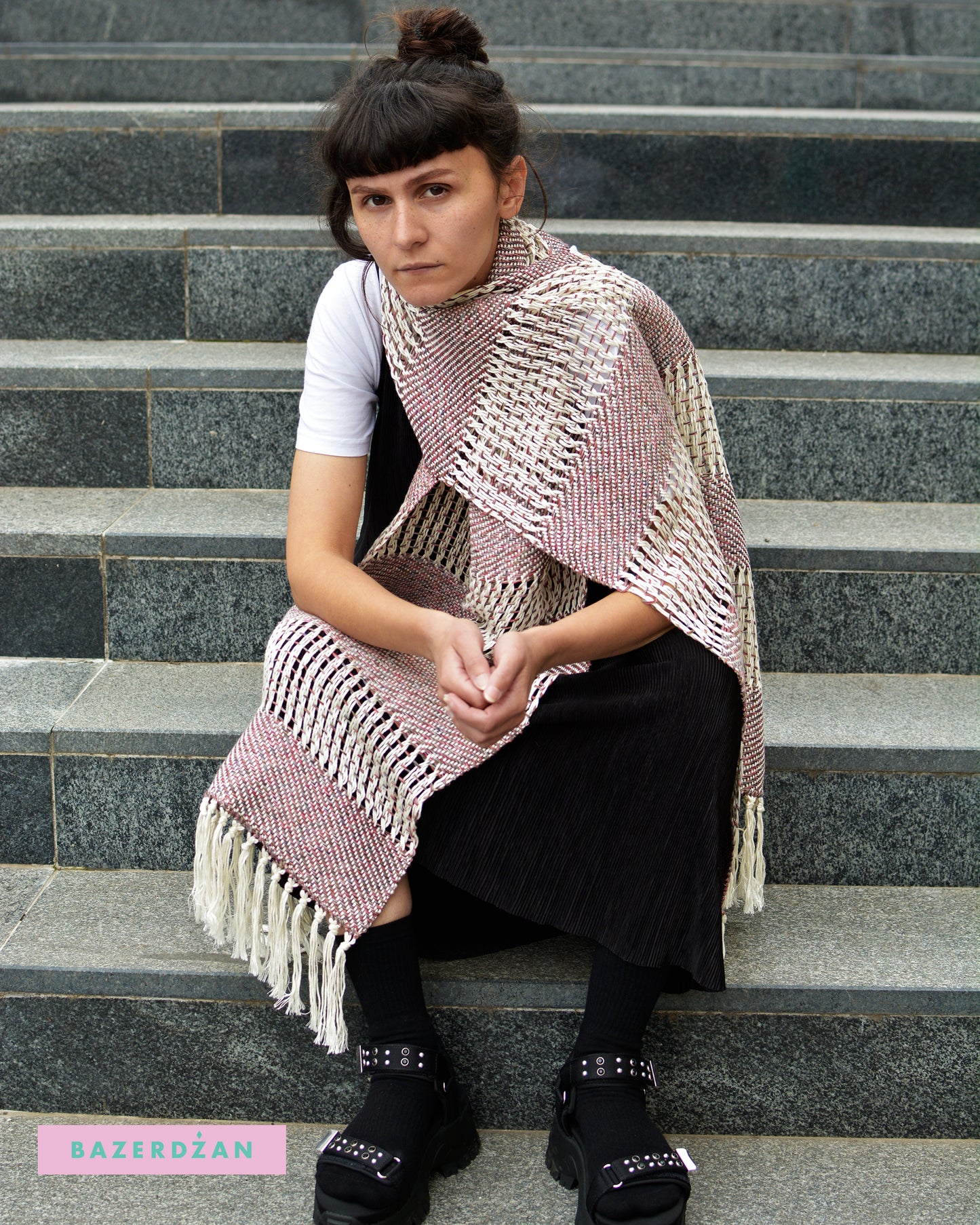 Cotton and Silk Hand Woved Summer Scarves, by Bogda rukotvorine - Bazerdzan