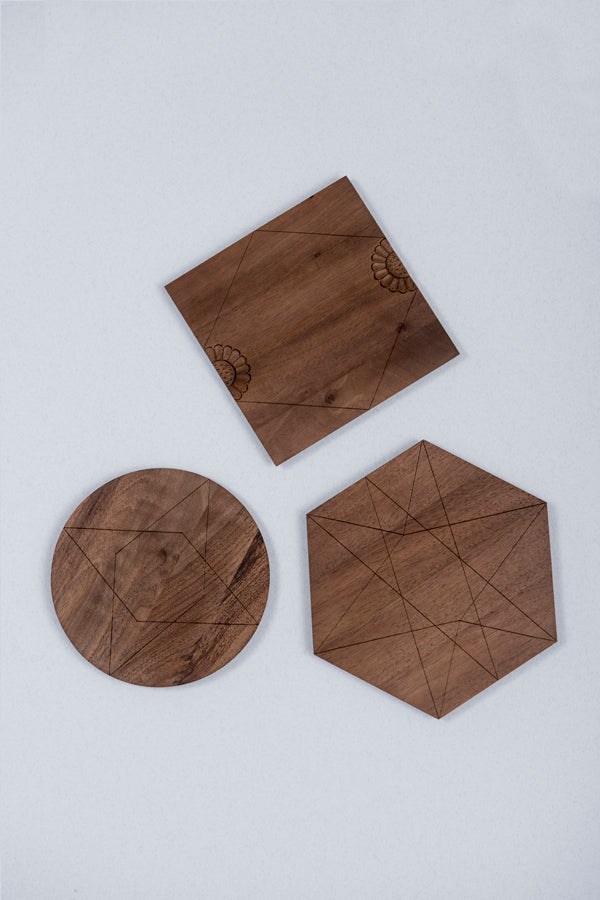 Cutting Board - Triplets (Material: Walnut) - Bazerdzan