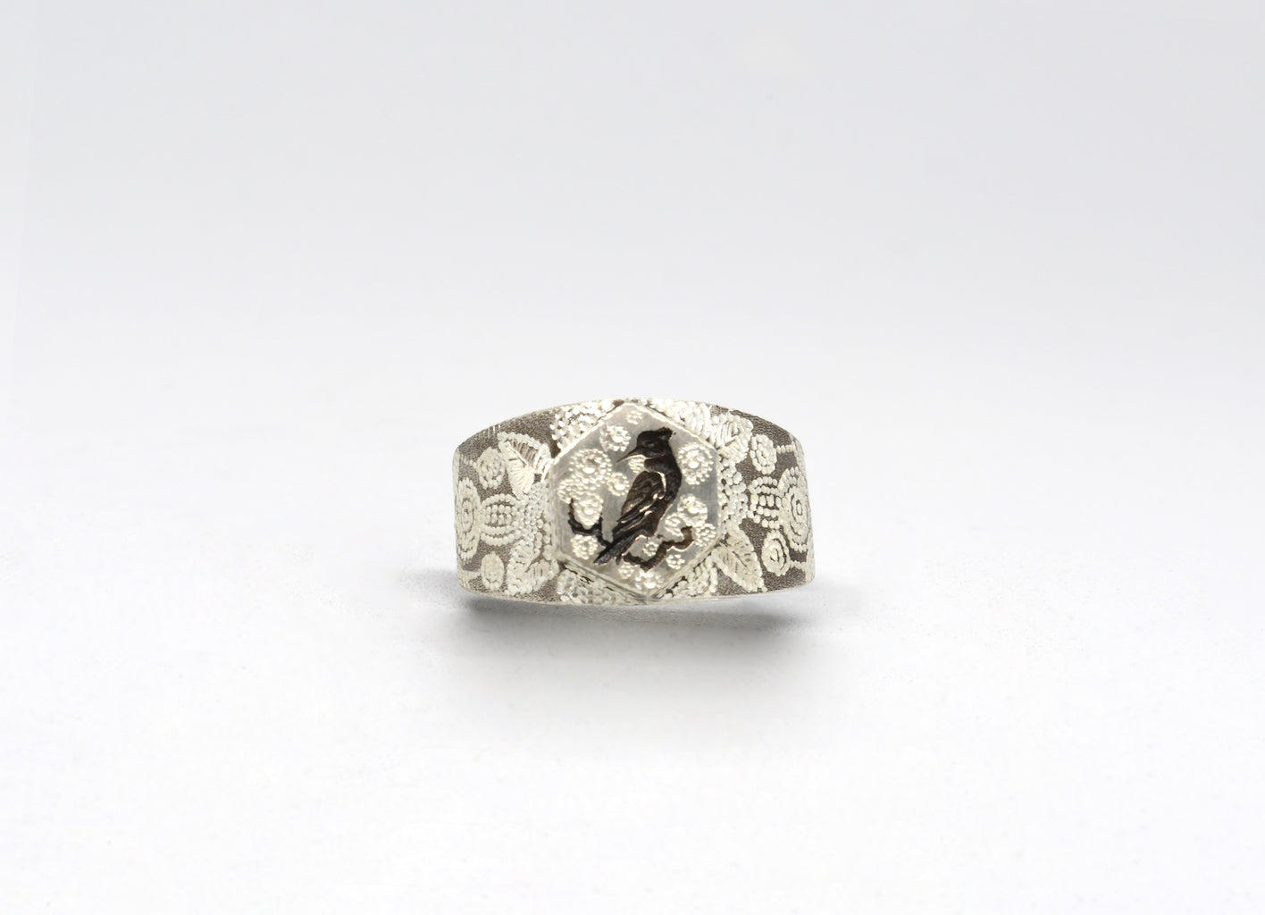 Woodpecker Silver Ring by Elird