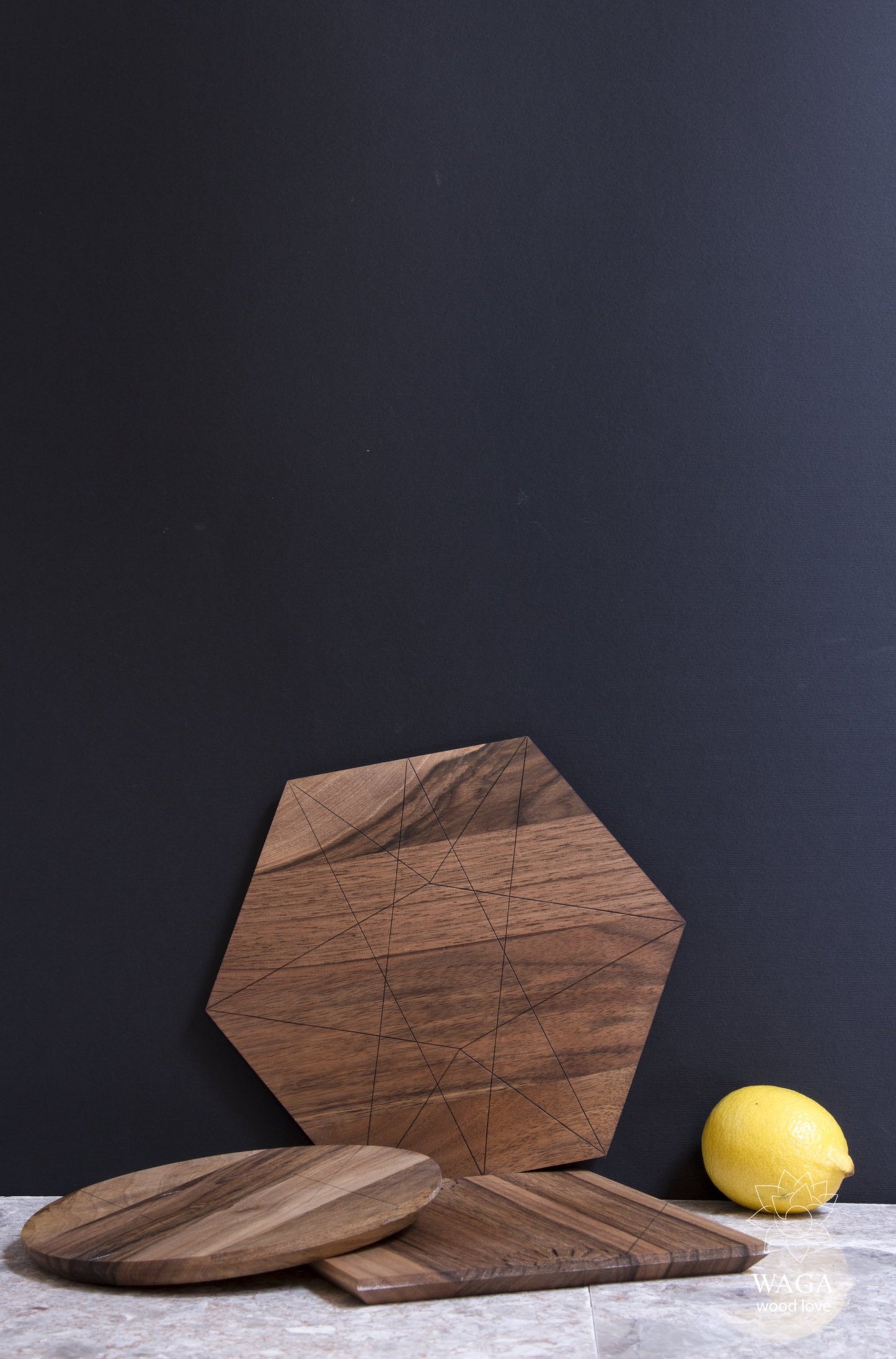 Cutting Board - Triplets (Material: Walnut) - Bazerdzan