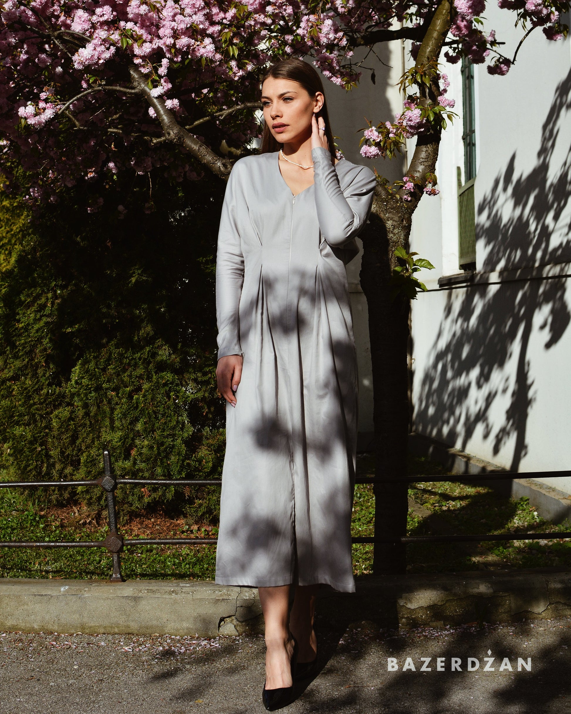 ice grey dress San Francisco Maxi Dress