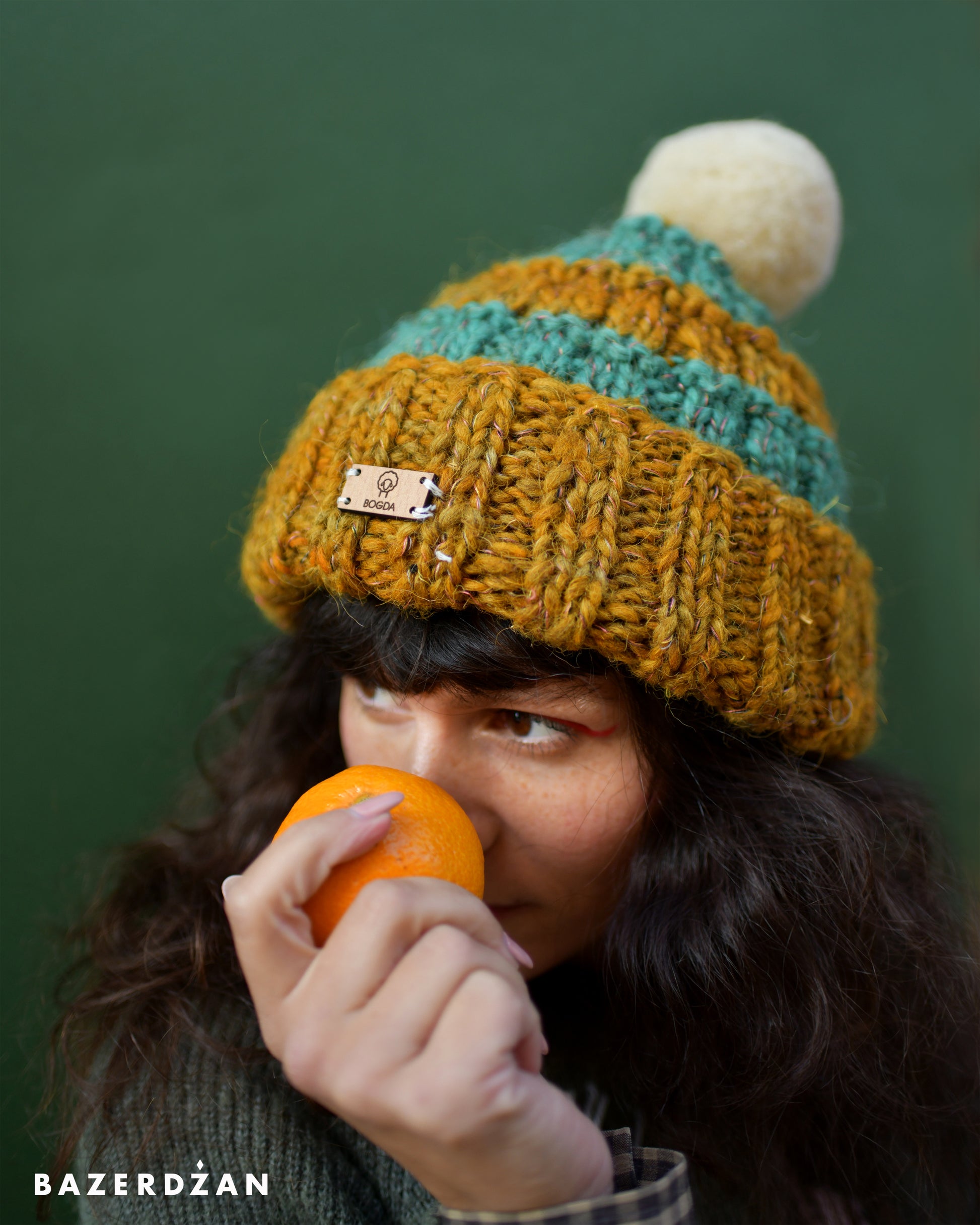Unisex Woolen Hat with Pom Pom - Bazerdzan