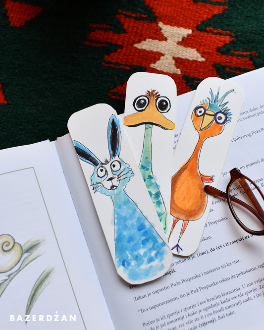 Hand-painted bookmarks for children