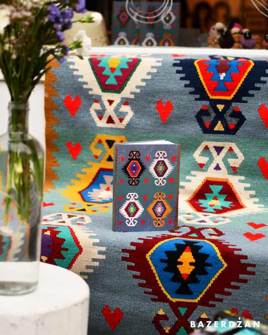 Notebook inspired by Bosnian kilim