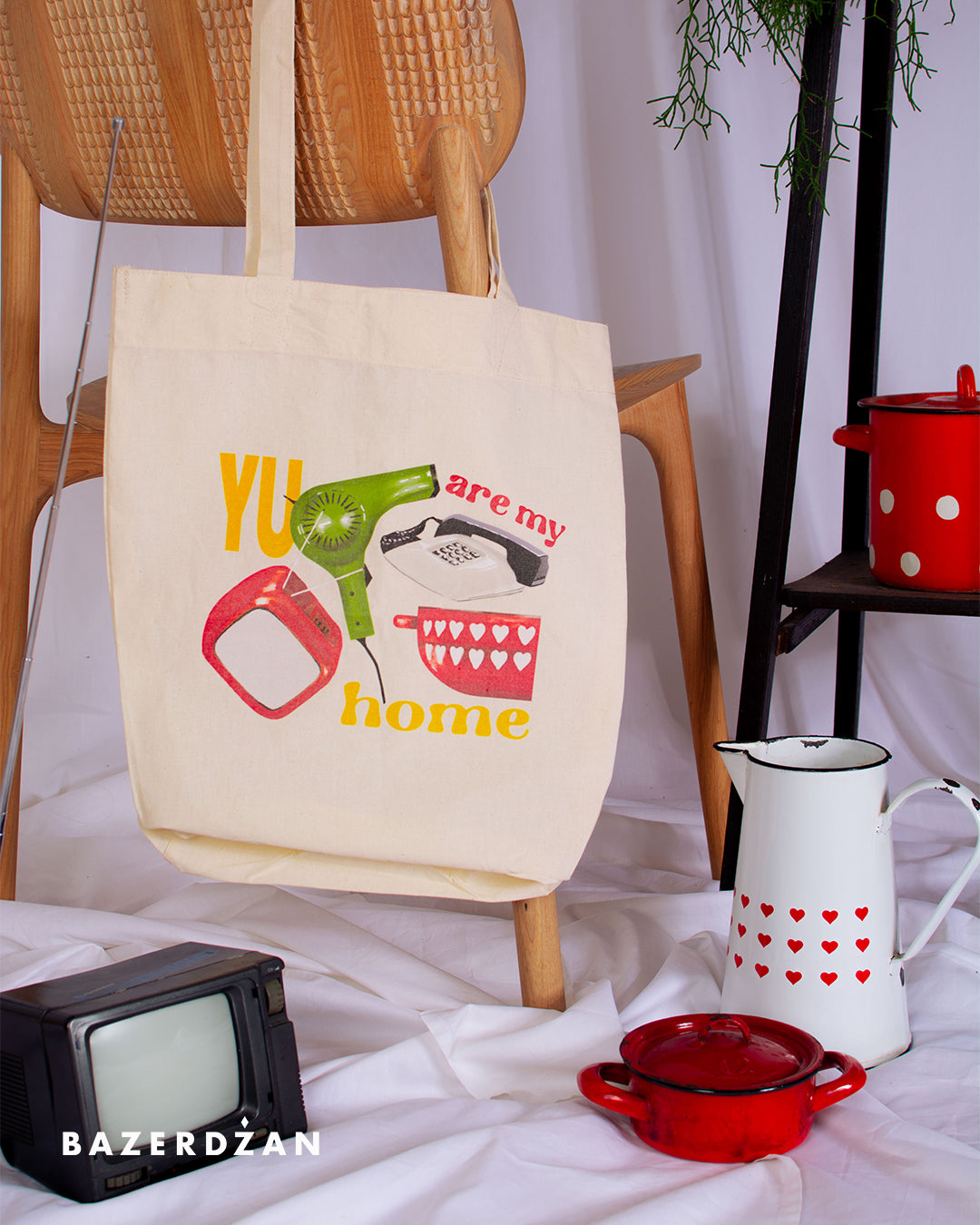 Tote Bag 'YU Are My Home' by Bazerdzan Wear