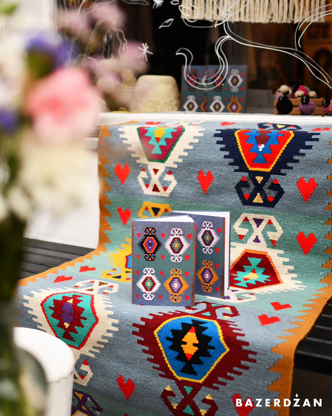 Notebook inspired by Bosnian kilim