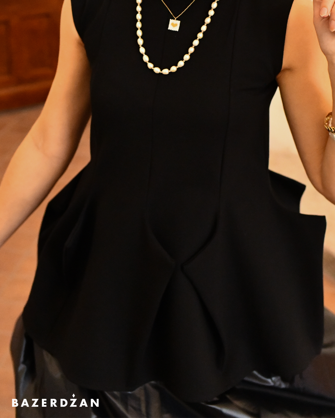 Structured Peplum Top