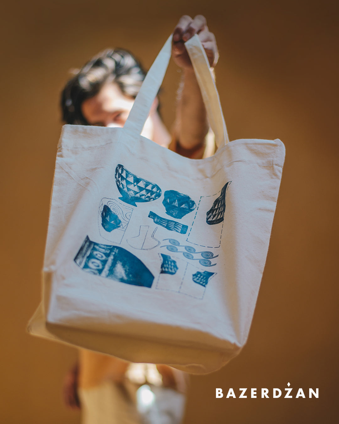 Tote Bag with printed motif "Butmir One" by Kemil Bekteši x Bazerdžan