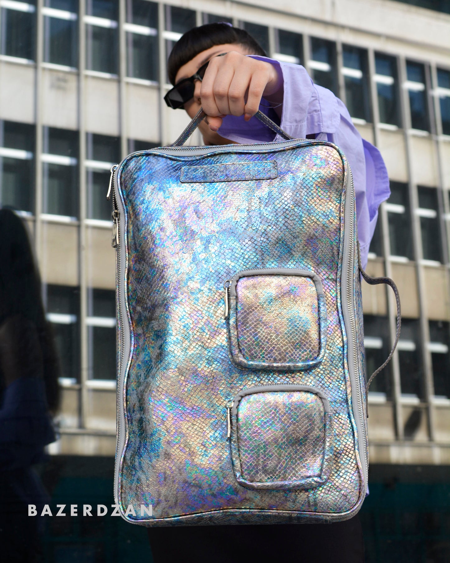 Elegant Leather Backpack/Bag - Mermaid by Bazerdzan Wear