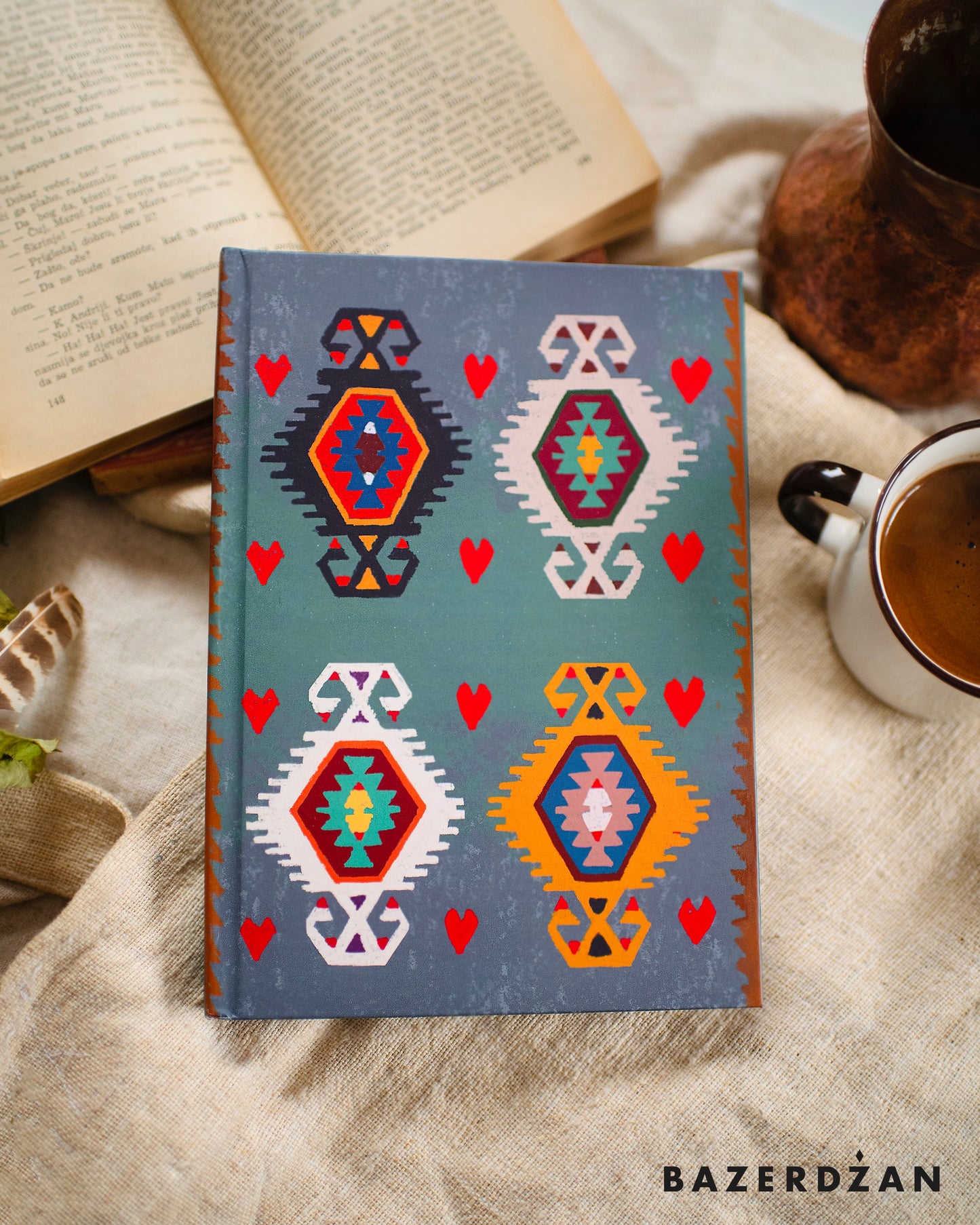 Kilim of Hearts Notebook