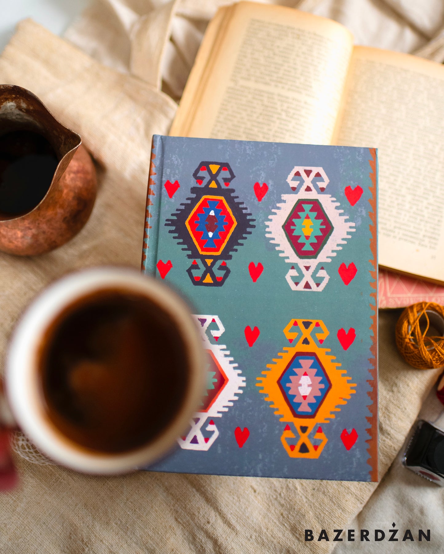 Kilim of Hearts Notebook