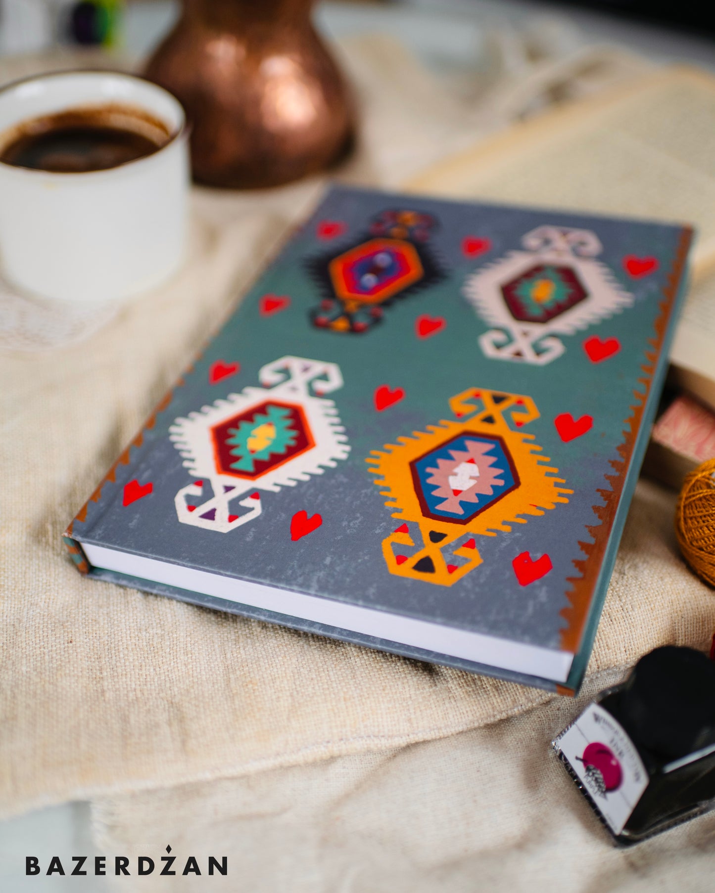 Kilim of Hearts Notebook