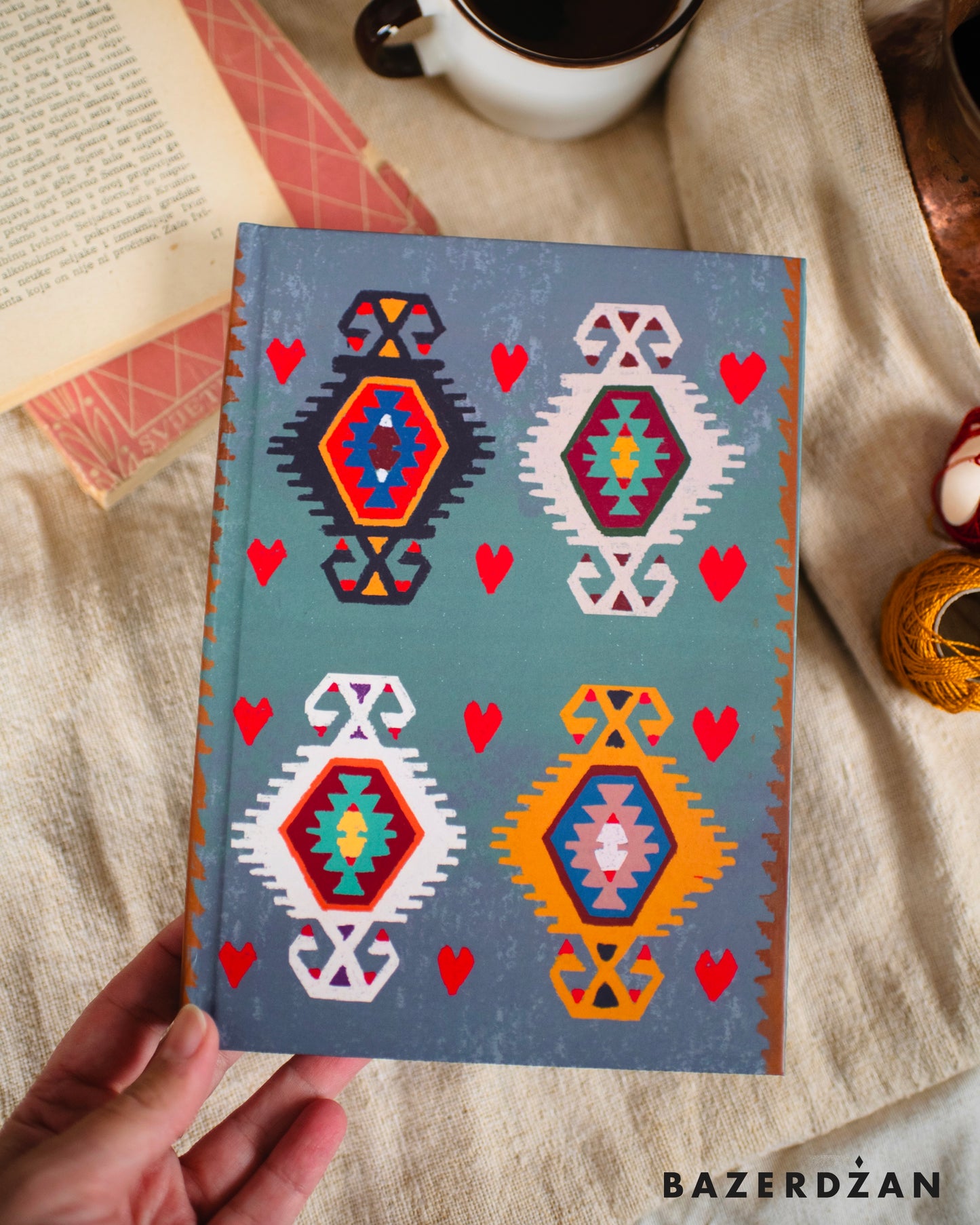 Kilim of Hearts Notebook