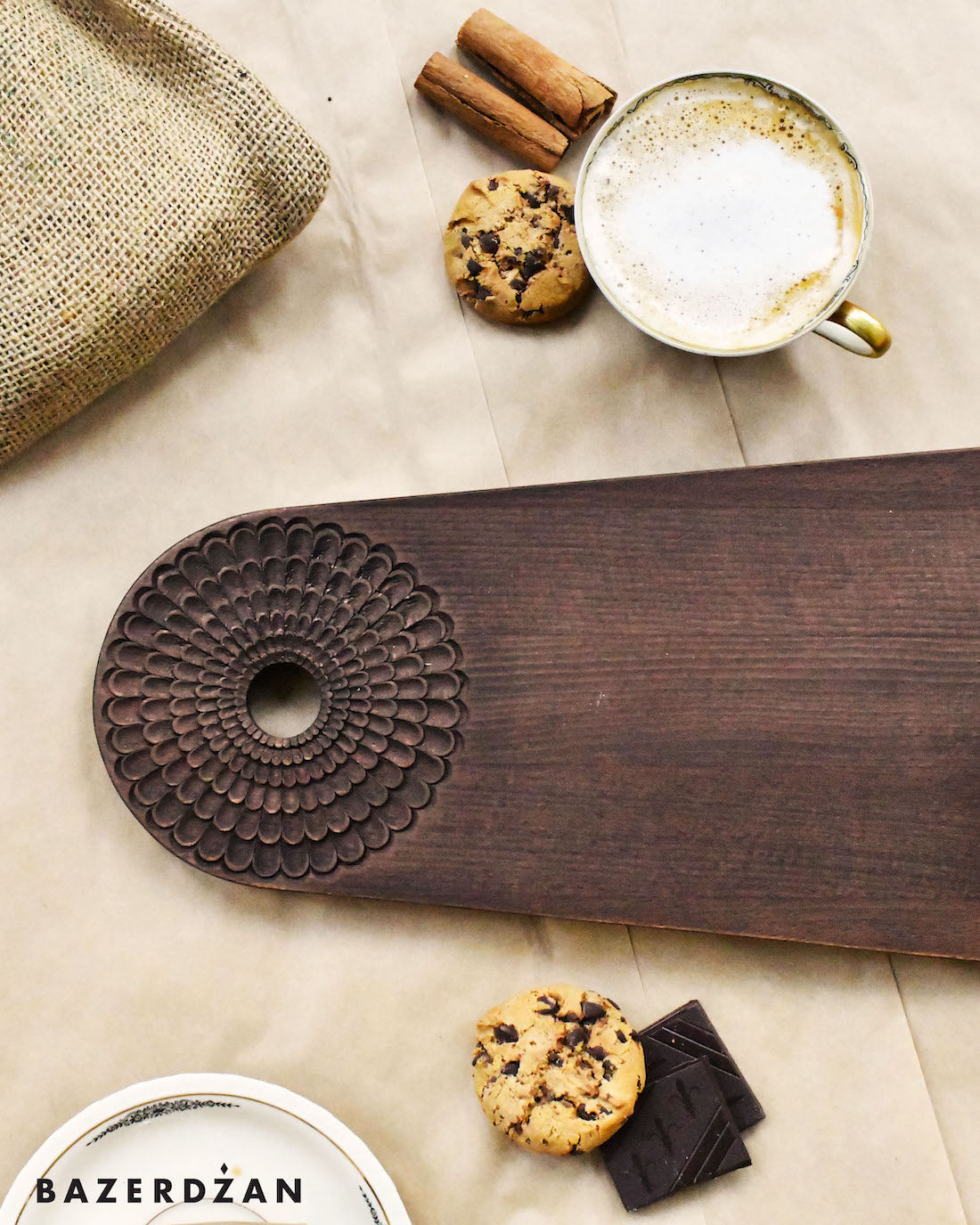 Hand Carved Wooden Board Zumbul by Civilisation