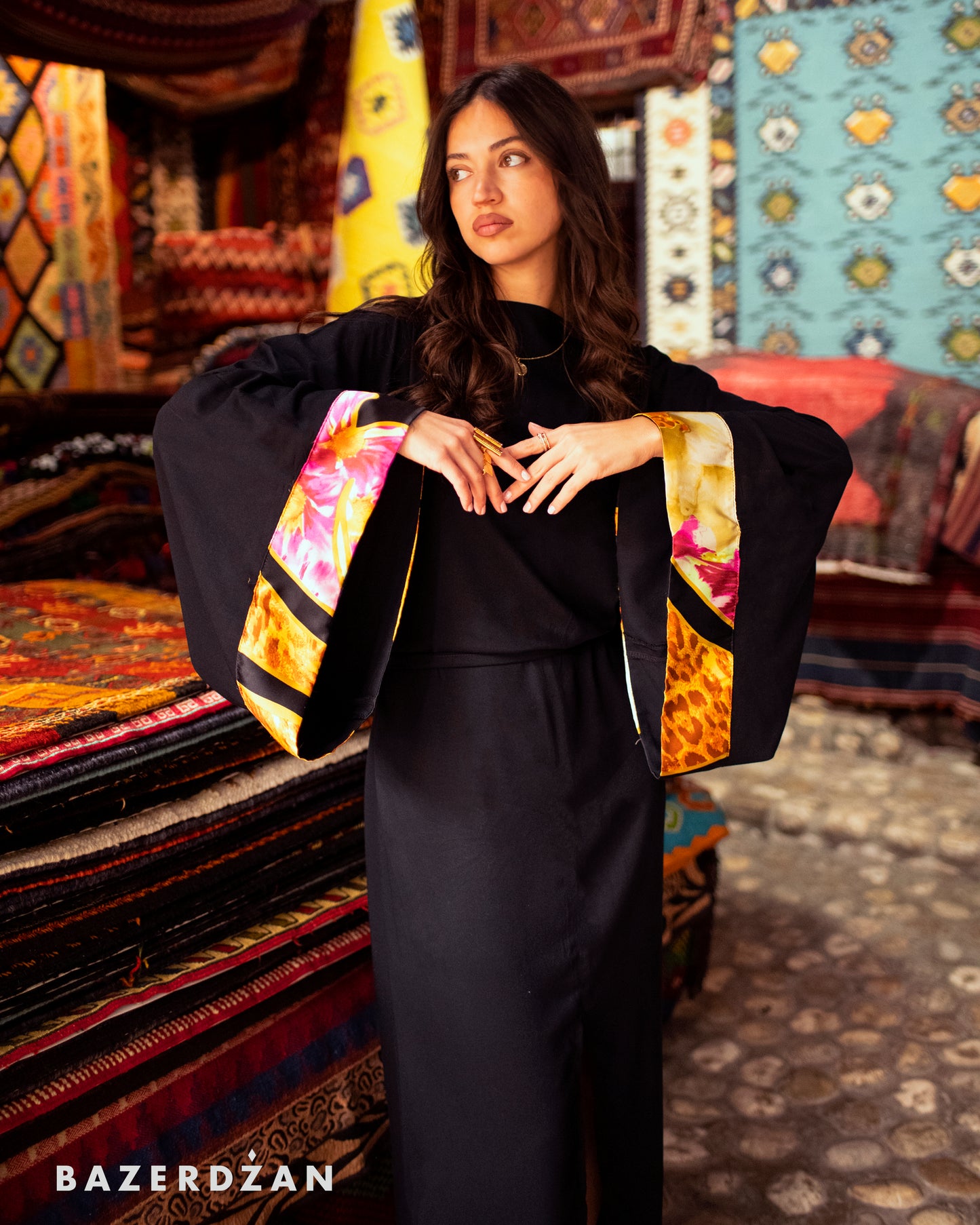 Black Flora Dress