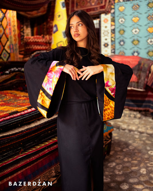 Black Flora Dress