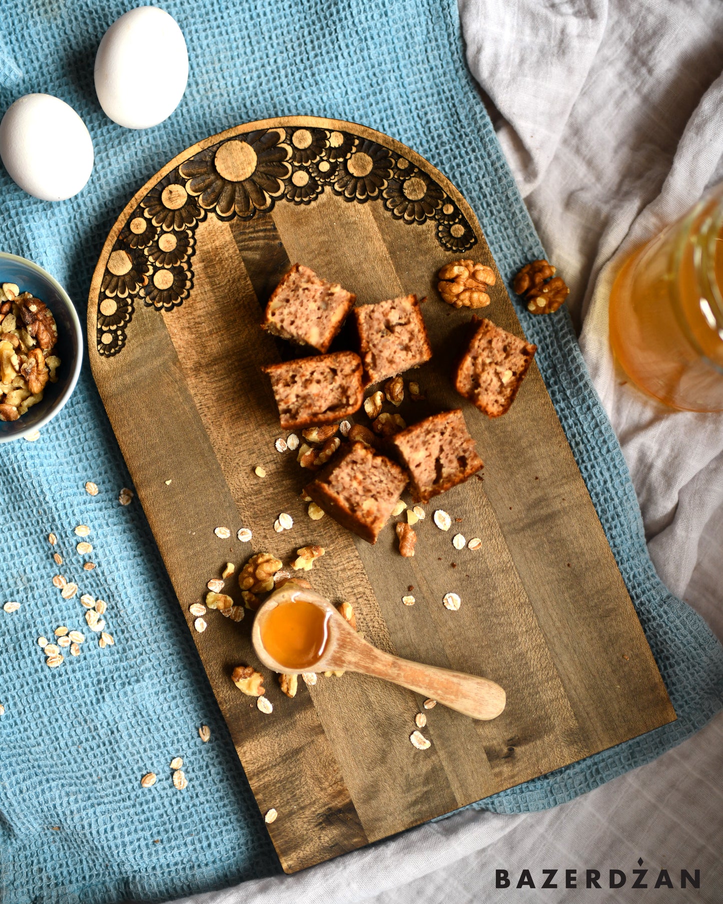 Hand Carved Wooden Board Behar by Civilisation