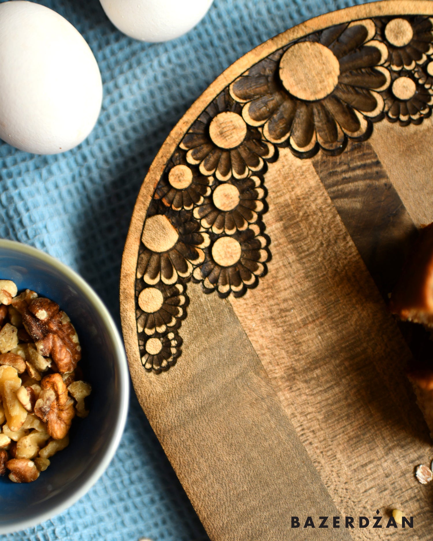 Hand Carved Wooden Board Behar by Civilisation - Bazerdzan